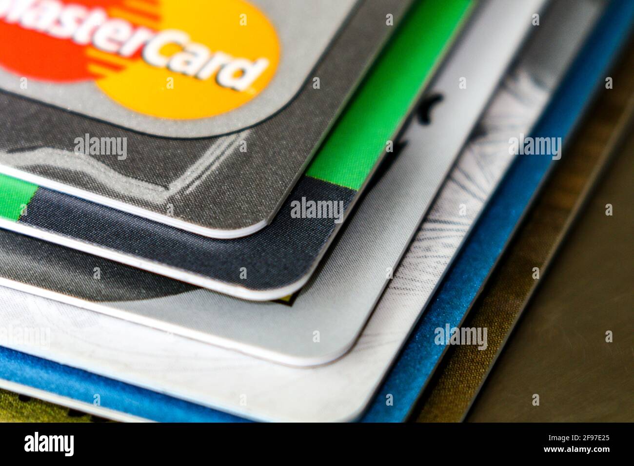 Bank cards of different banks Stock Photo - Alamy
