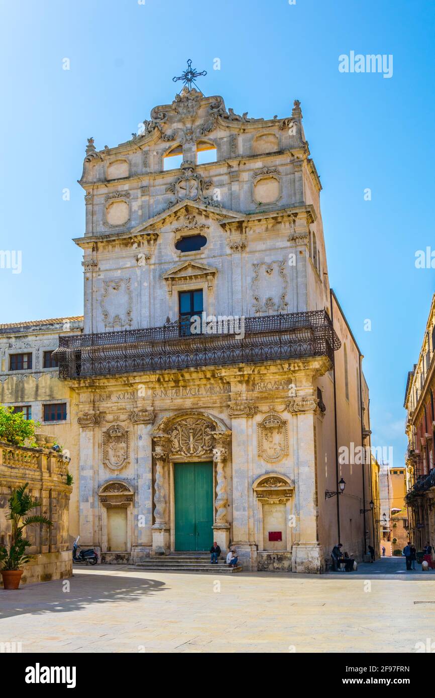 Santa Lucia alla Badia church in Syracuse, Sicily, Italy Stock Photo