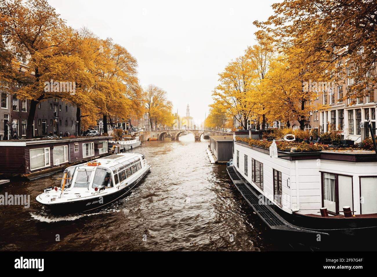 Northern Prinsengracht in Amsterdam, Netherlands Stock Photo