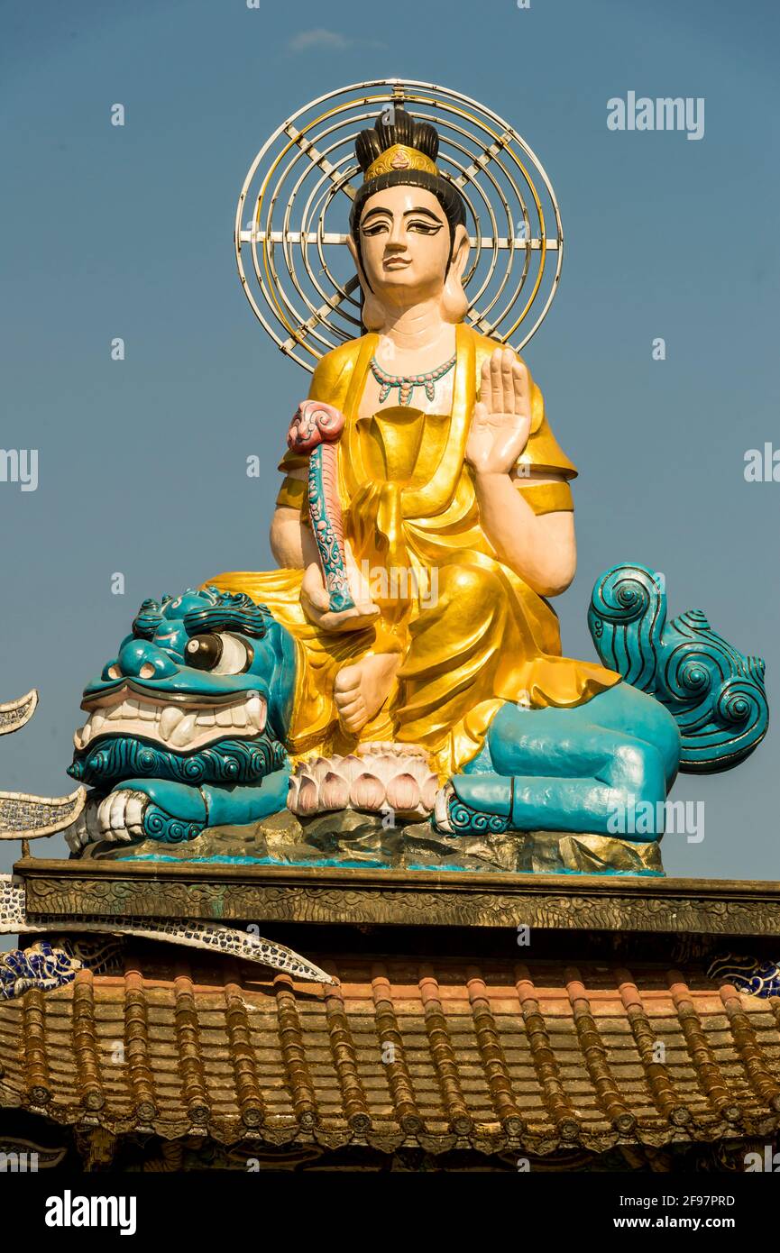 Vietnam, Da Lat, Linh Phuoc Pagoda, statue, Stock Photo