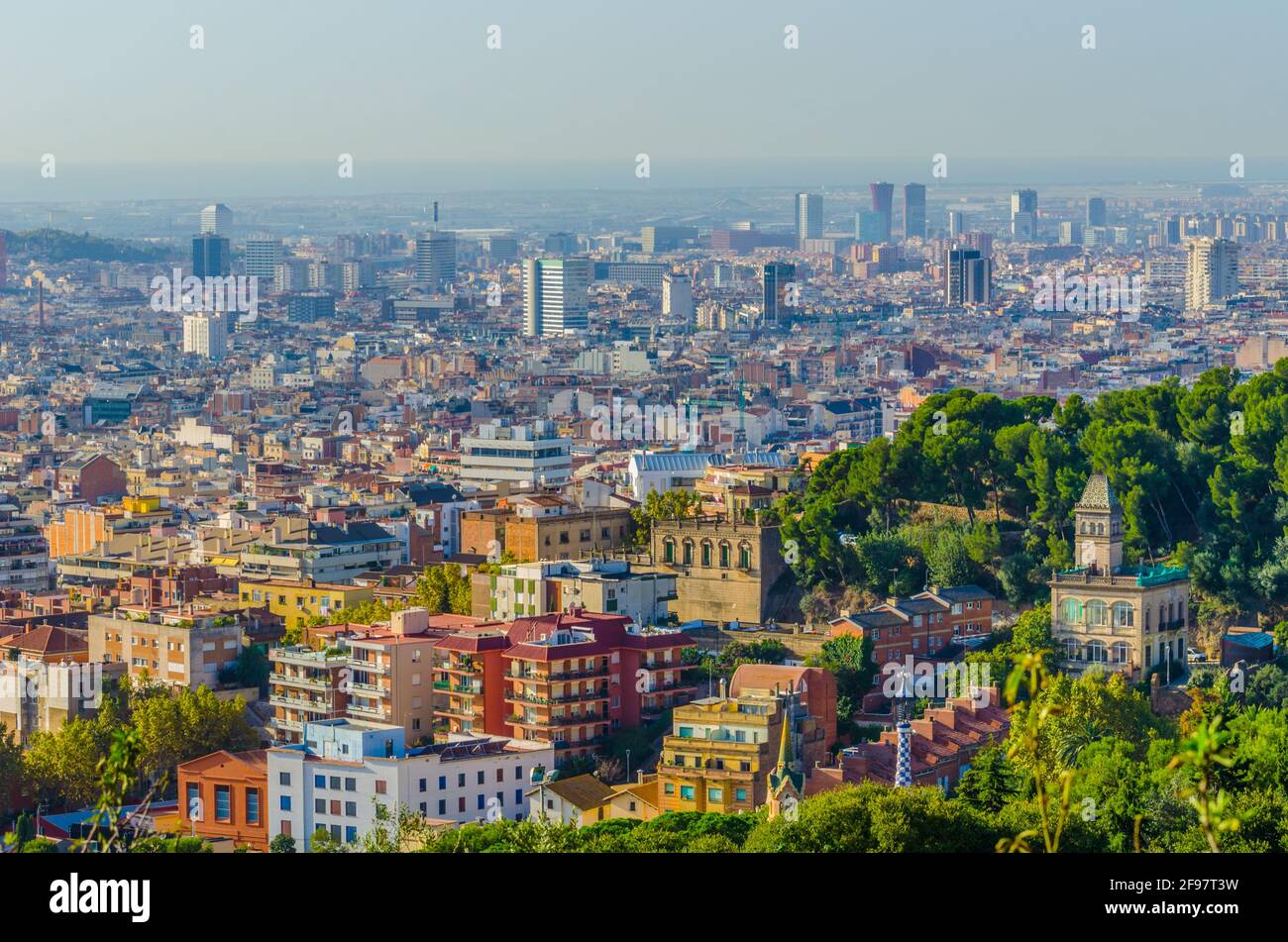 Aerial view of Barcelona, Spain Stock Photo - Alamy