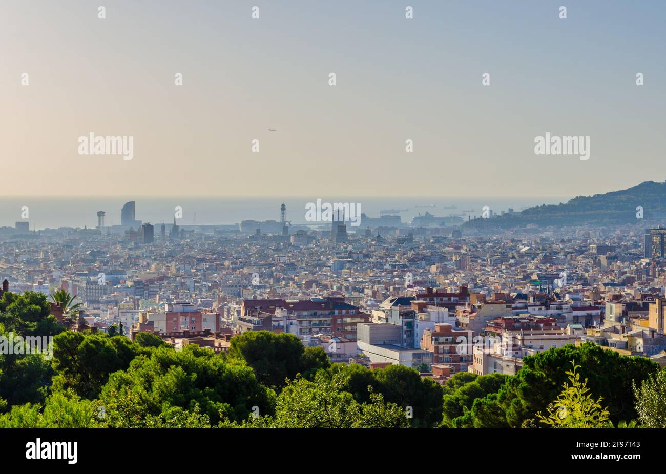 Aerial view of Barcelona, Spain Stock Photo - Alamy