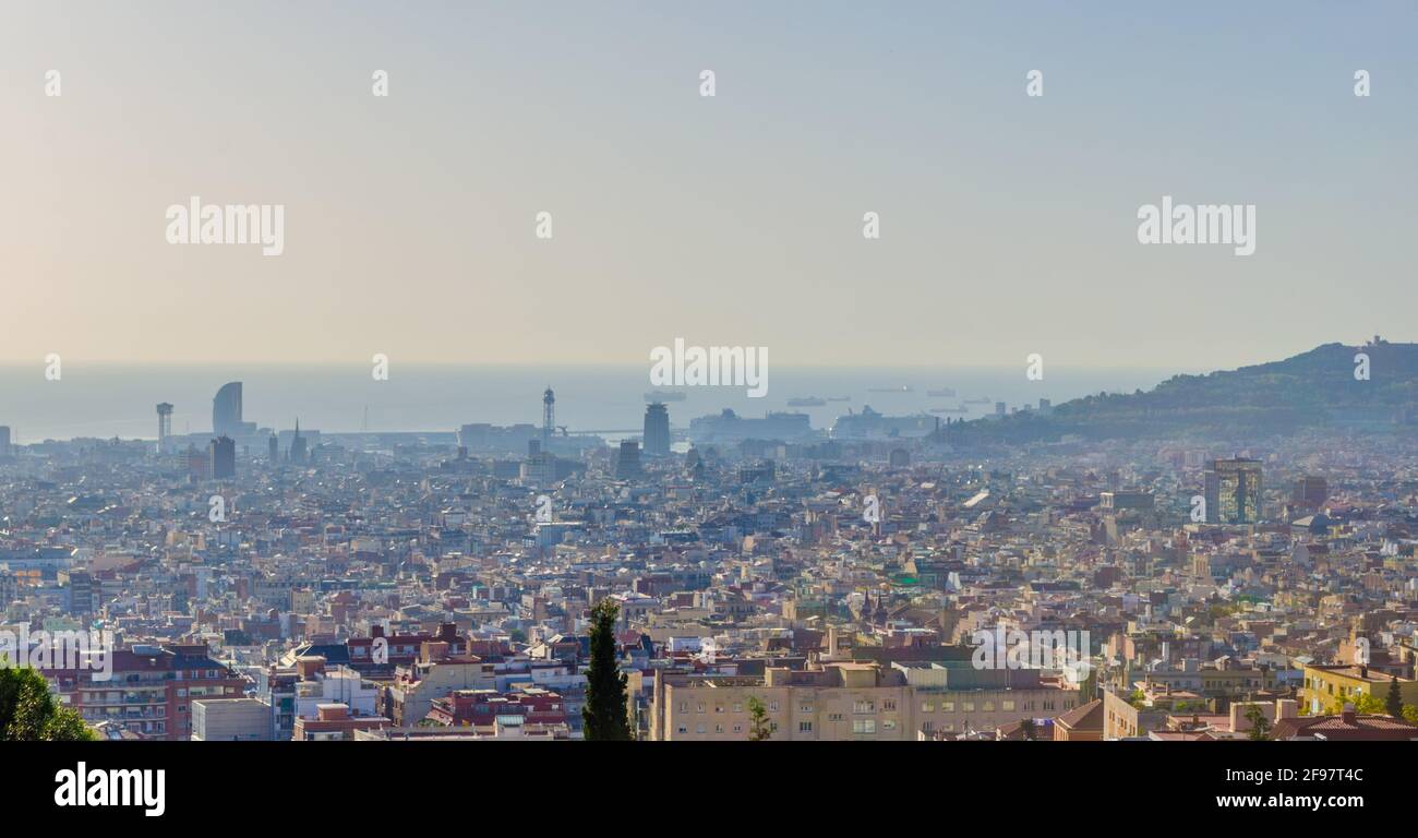 Aerial view of Barcelona, Spain Stock Photo - Alamy