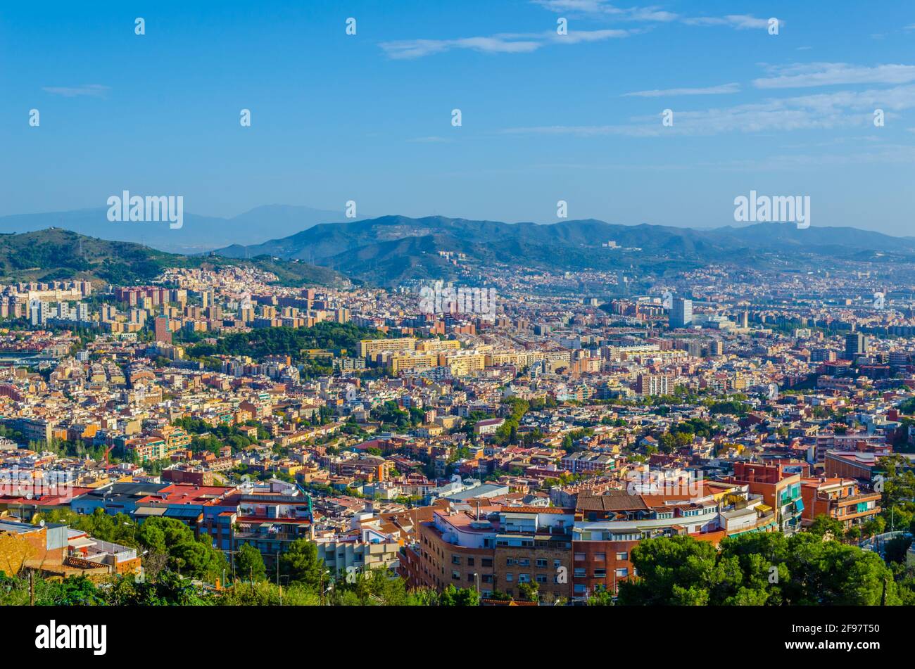 Aerial view of Barcelona, Spain Stock Photo - Alamy