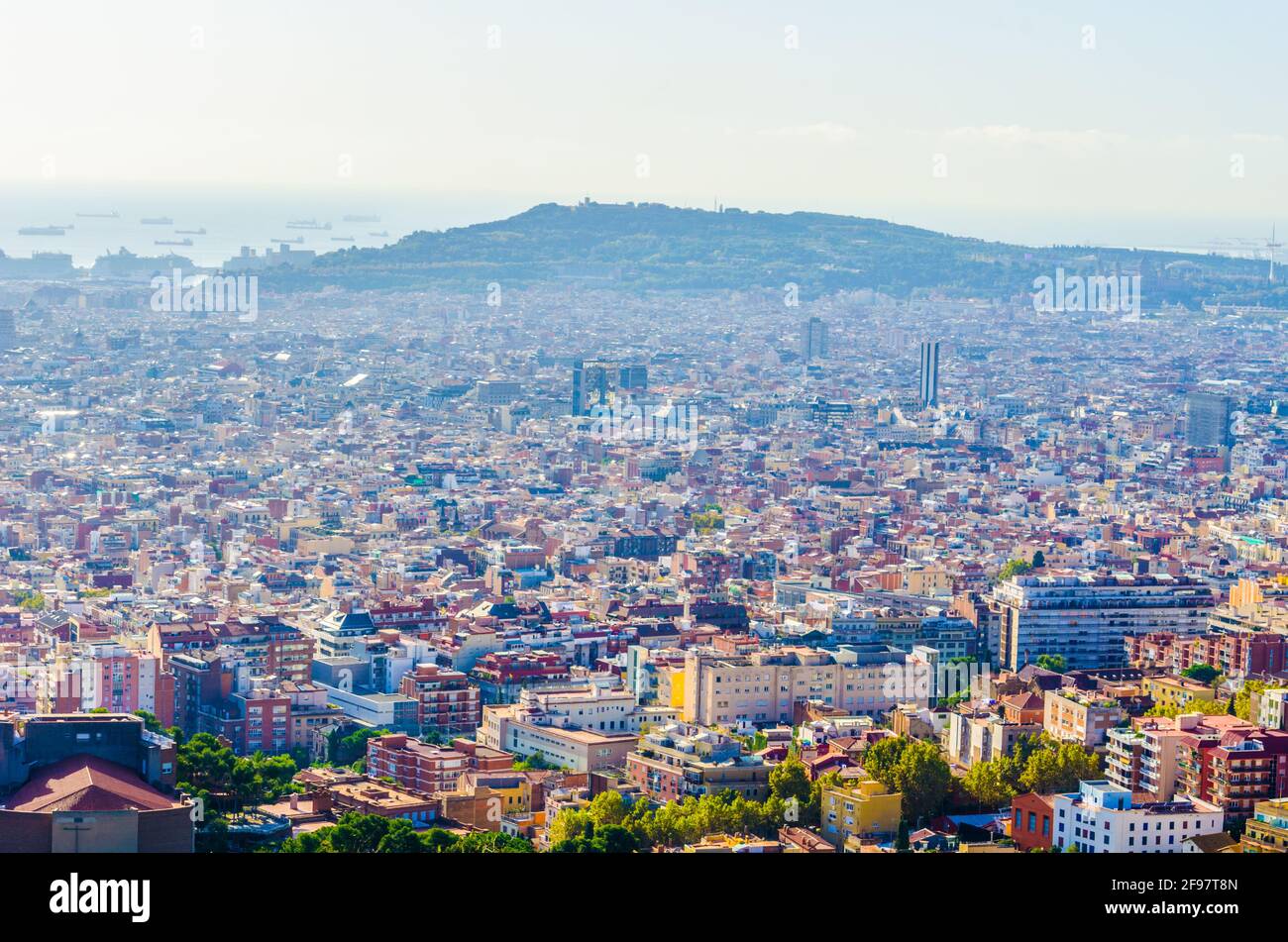 Aerial view of Barcelona, Spain Stock Photo - Alamy