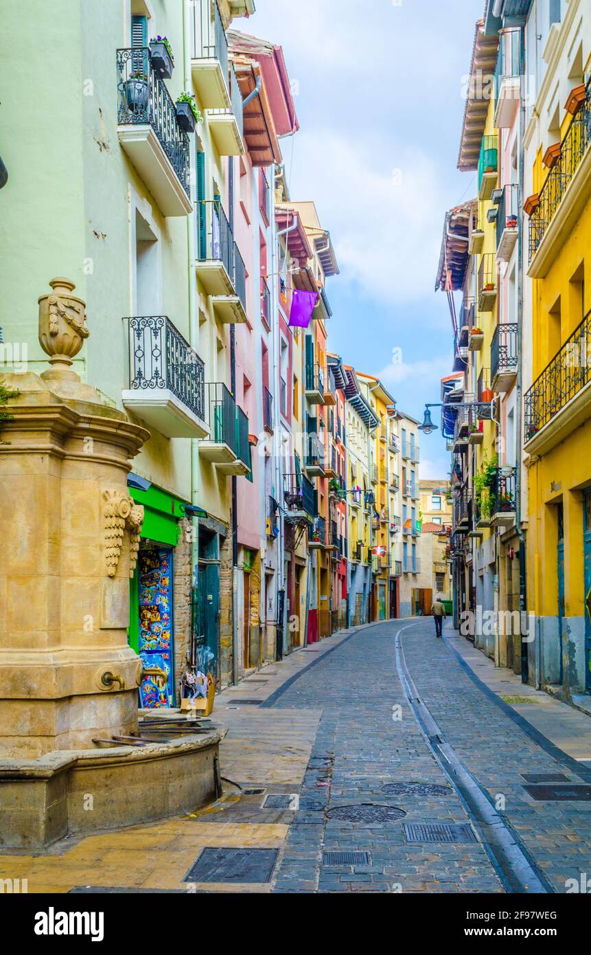 Pamplona pedestrian street hi-res stock photography and images - Alamy