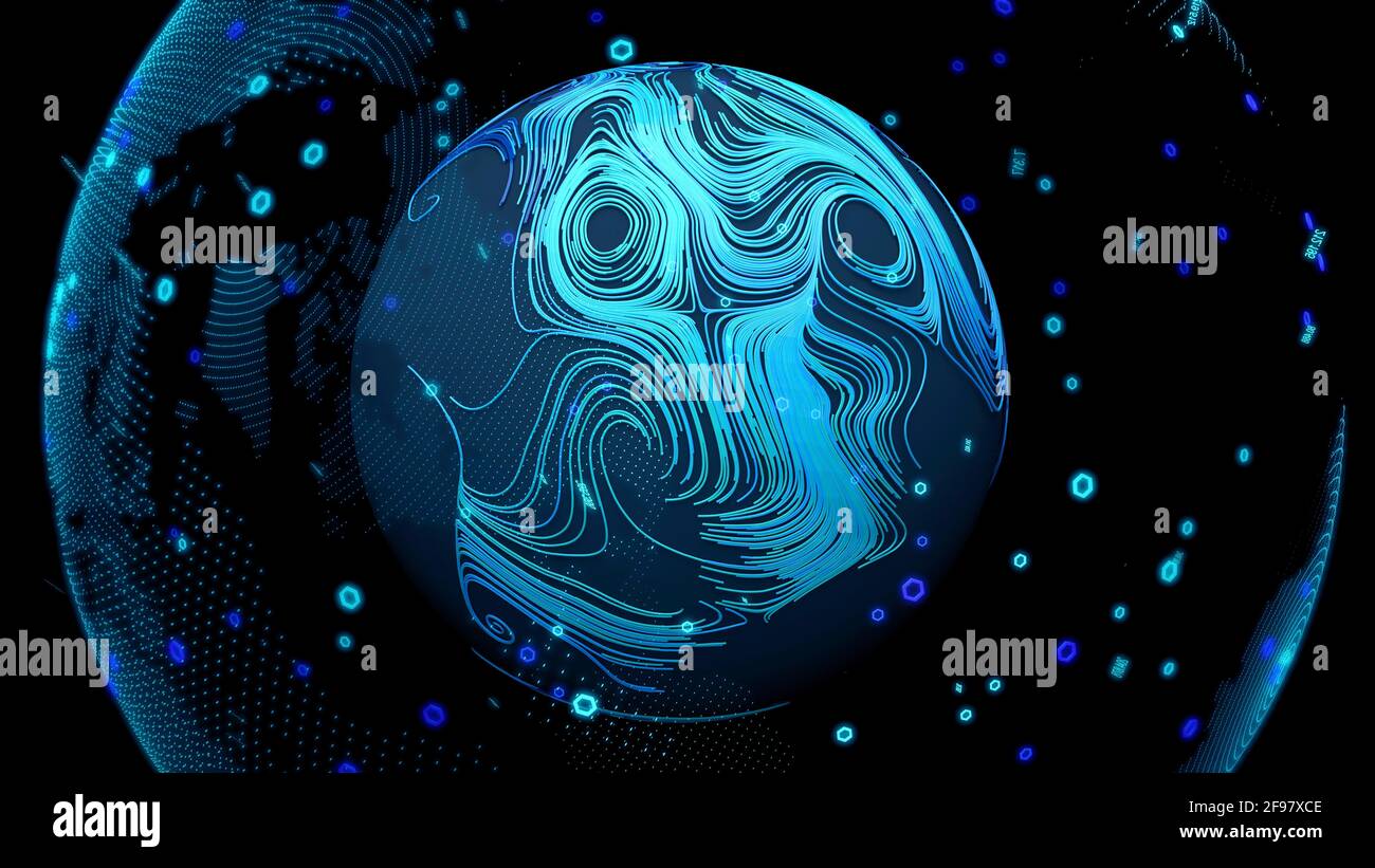 Digital mapping hi res stock photography - Digital Mapping Conceptual Illustration 2F97XCE 