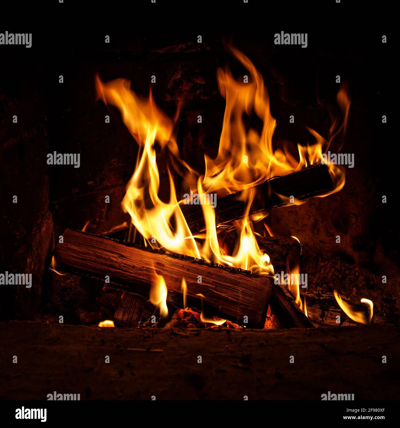 Burning firewood. Fire and charcoal texture Stock Photo Alamy