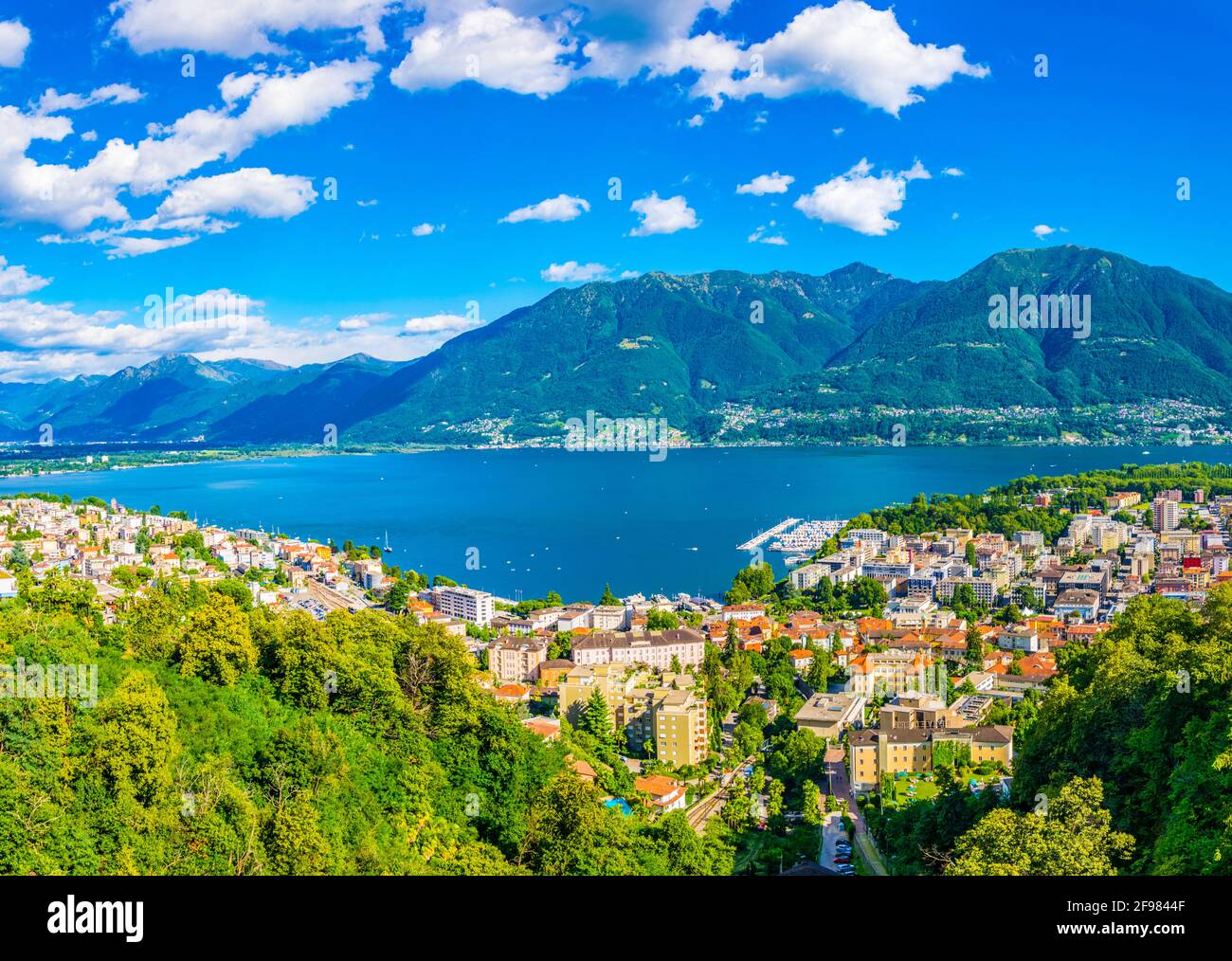 aerial view of Locarno, Switzerland Stock Photo Alamy
