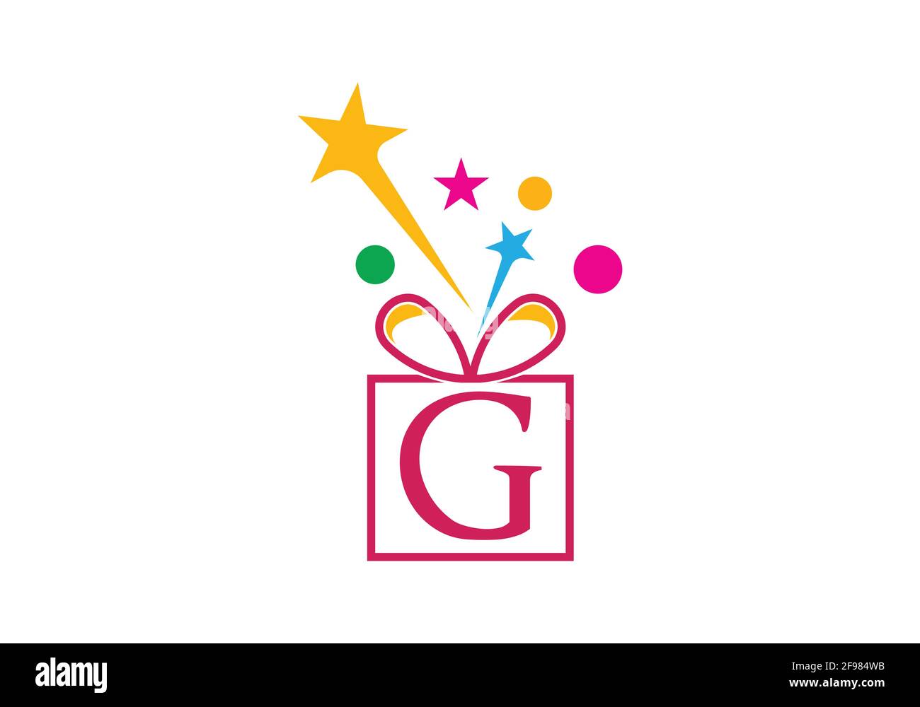 Gift Box, gift shop letter alphabet G for company logo icon design ...