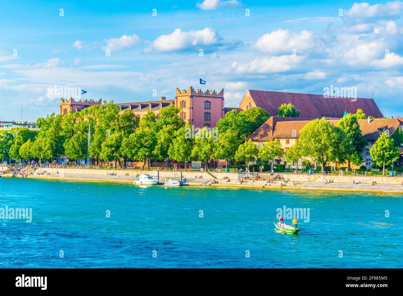 Rhine river bridge promenade basel hi-res stock photography and images ...