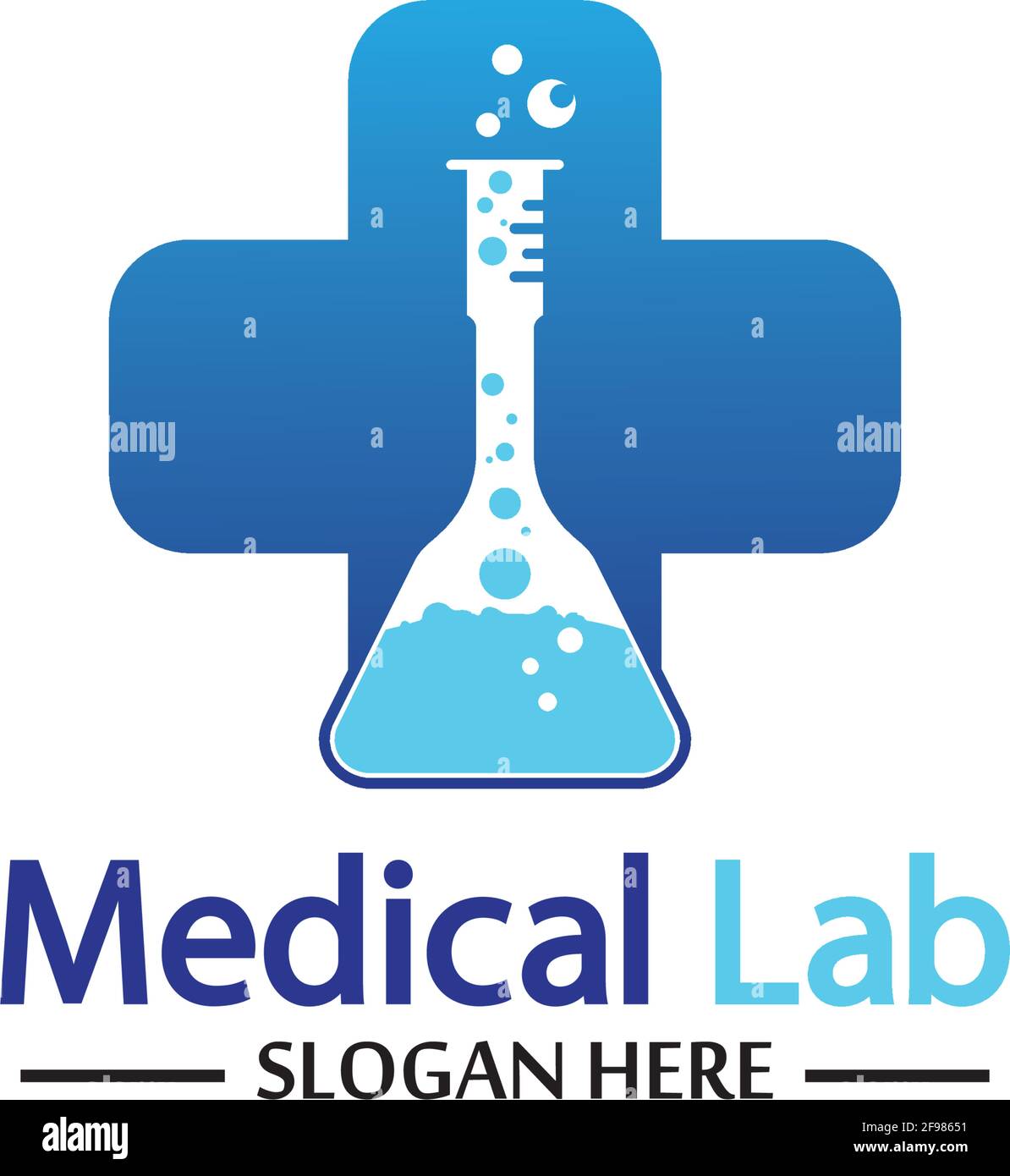 Medical Lab Logo Template Design Vector, Emblem, Design Concept