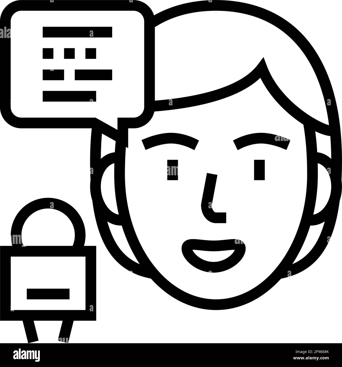 speaker forum line icon vector illustration Stock Vector Image & Art ...
