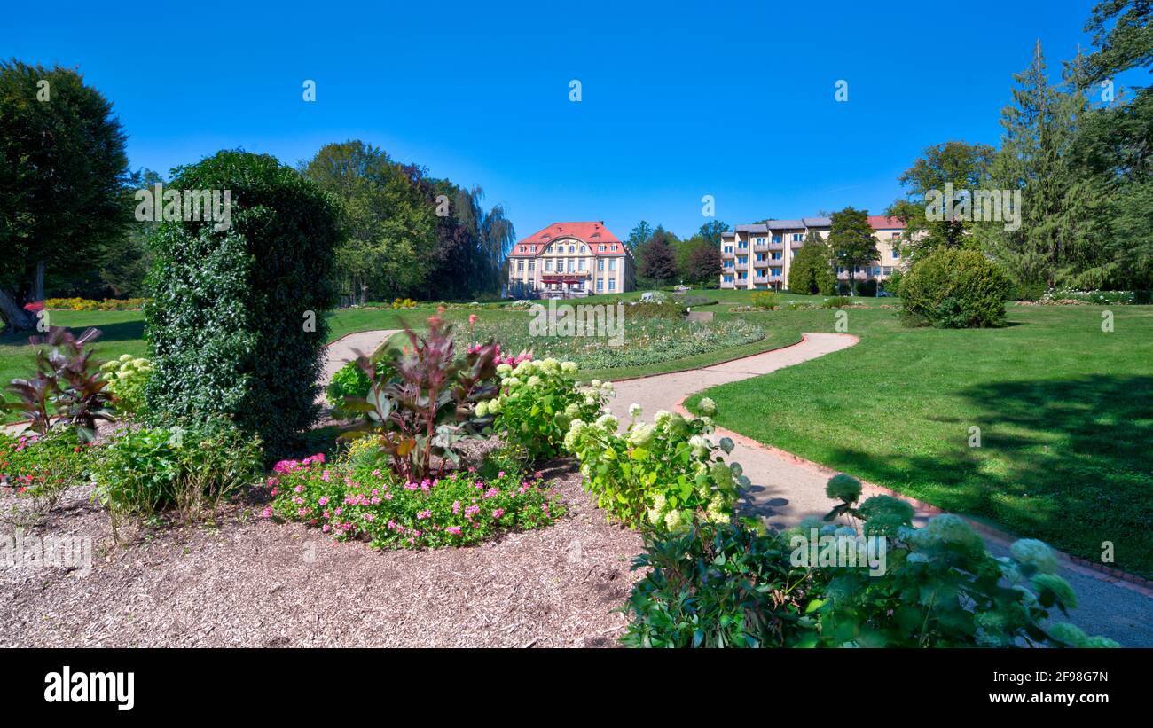 SchlossparkKlinik, Schlosspark, green area, garden, Gersfeld, Fulda district, Hesse, Germany