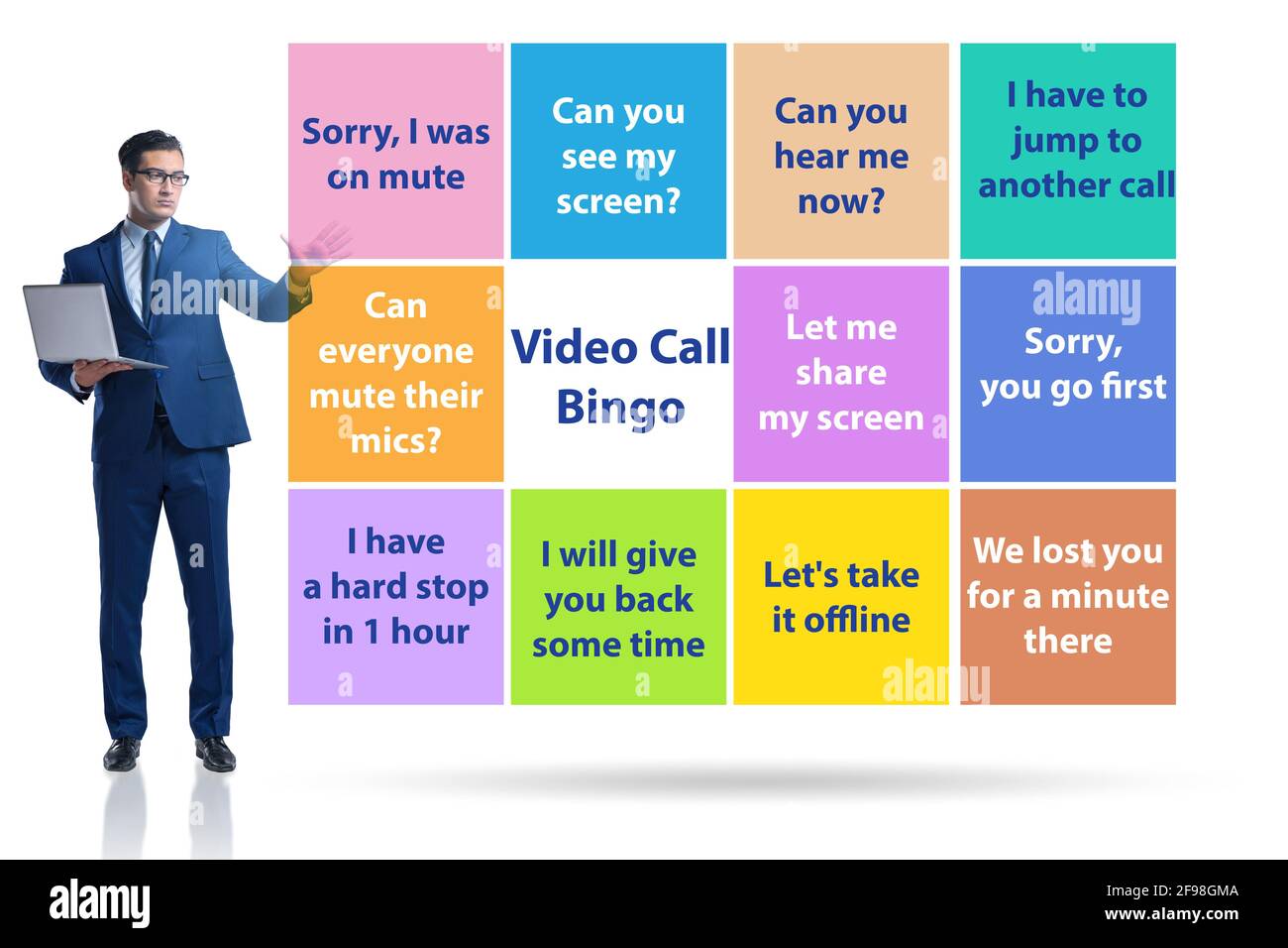 Funny concept with the video call bingo Stock Photo - Alamy Funny concept with the video call bingo Stock Photo - Alamy