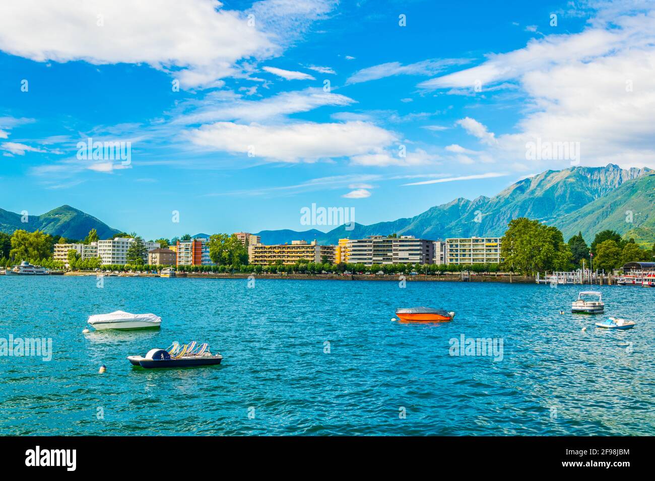 Lakeside view of Locarno, Switzerland Stock Photo Alamy