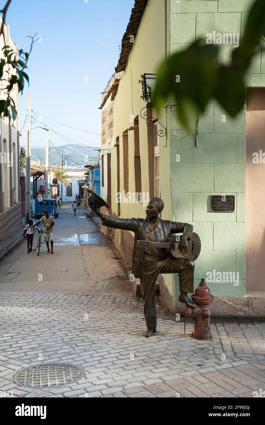 Miguel Matamoros statue, Santiago de Cuba, Cuba Stock Photo
