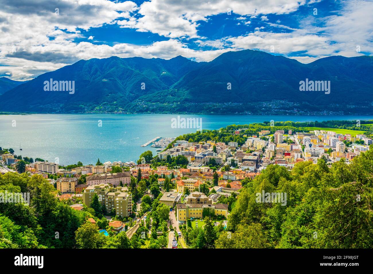 aerial view of Locarno, Switzerland Stock Photo Alamy