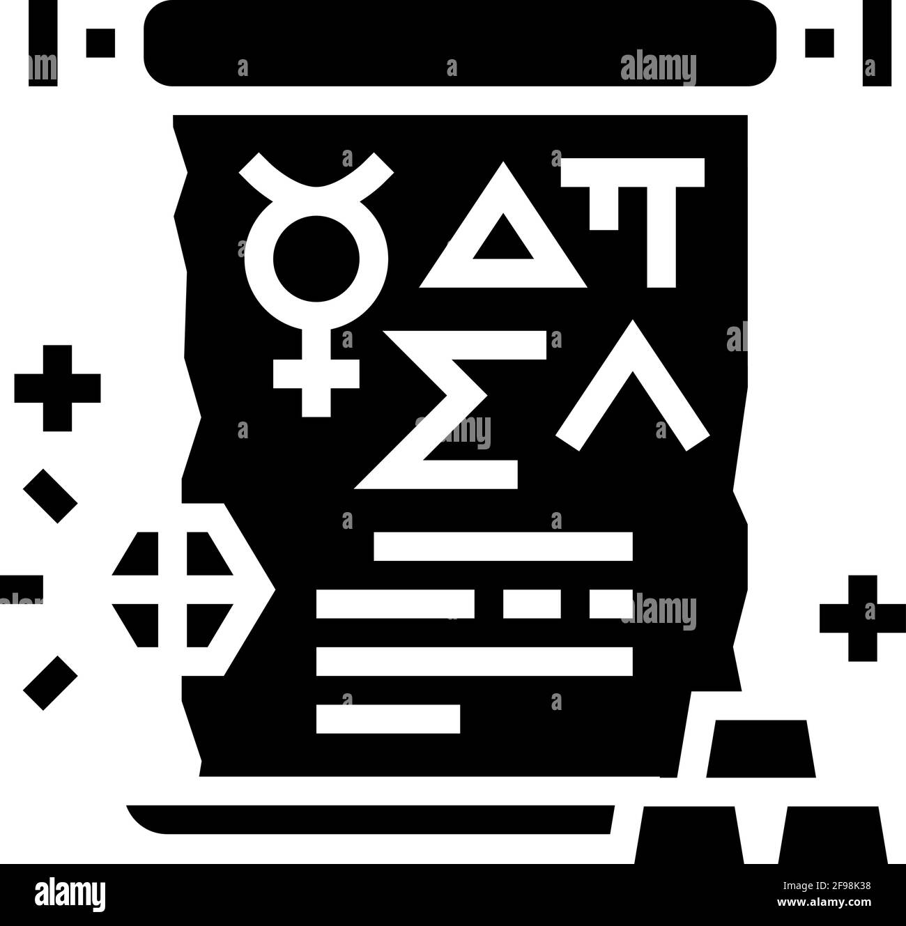 alchemy astrological glyph icon vector illustration Stock Vector Image