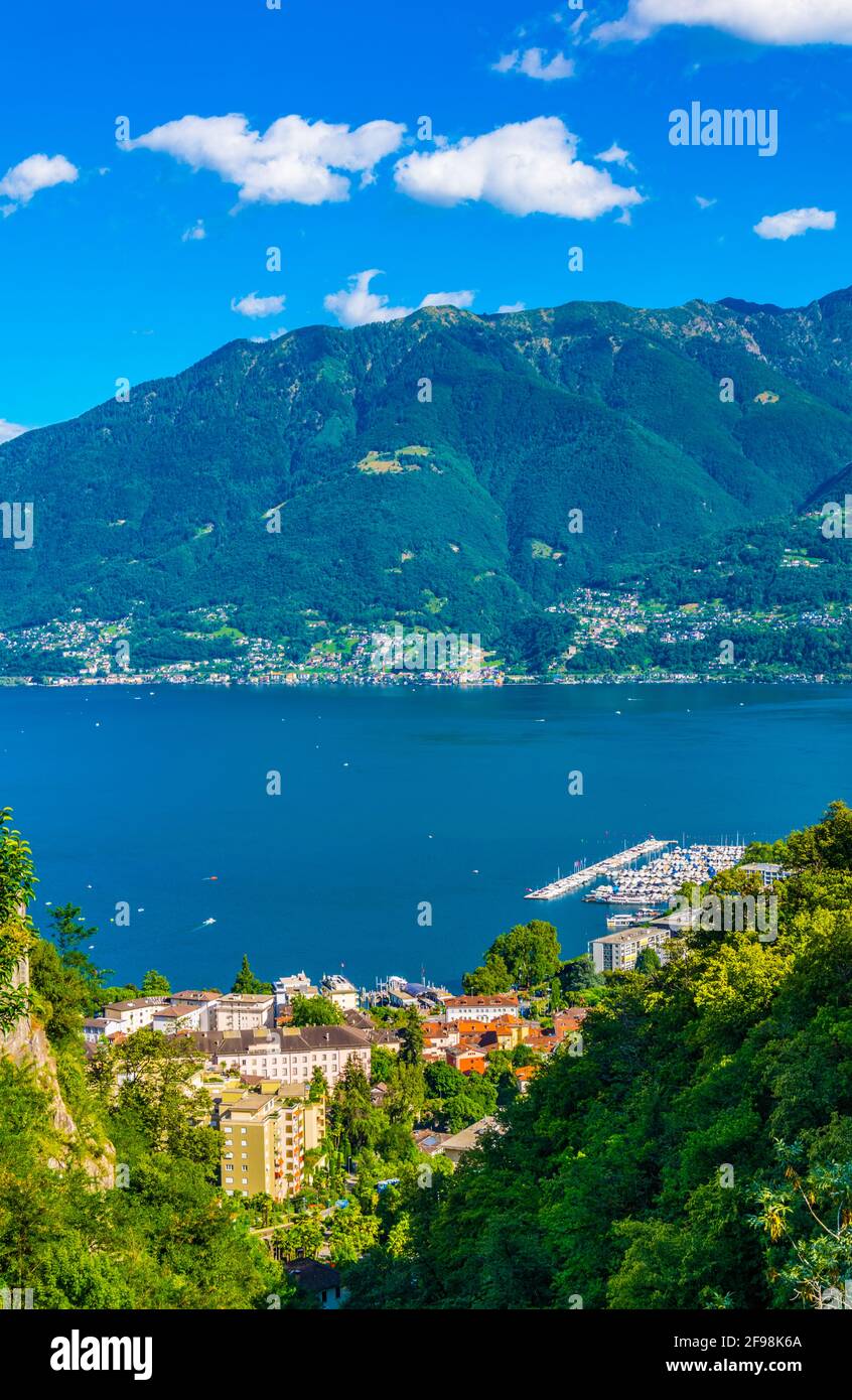 aerial view of Locarno, Switzerland Stock Photo Alamy