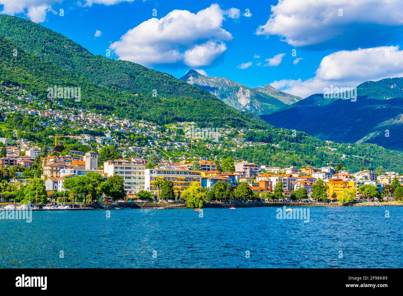 Lakeside view of Locarno, Switzerland Stock Photo Alamy