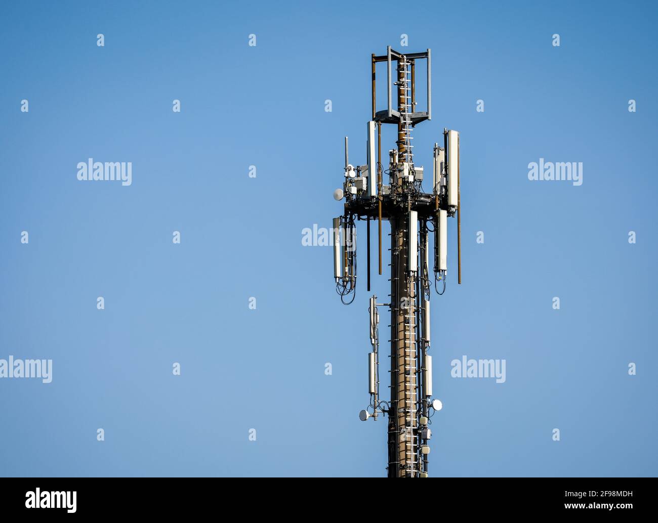 Hagen, North Rhine-Westphalia, Germany - cell tower in the countryside. Stock Photo