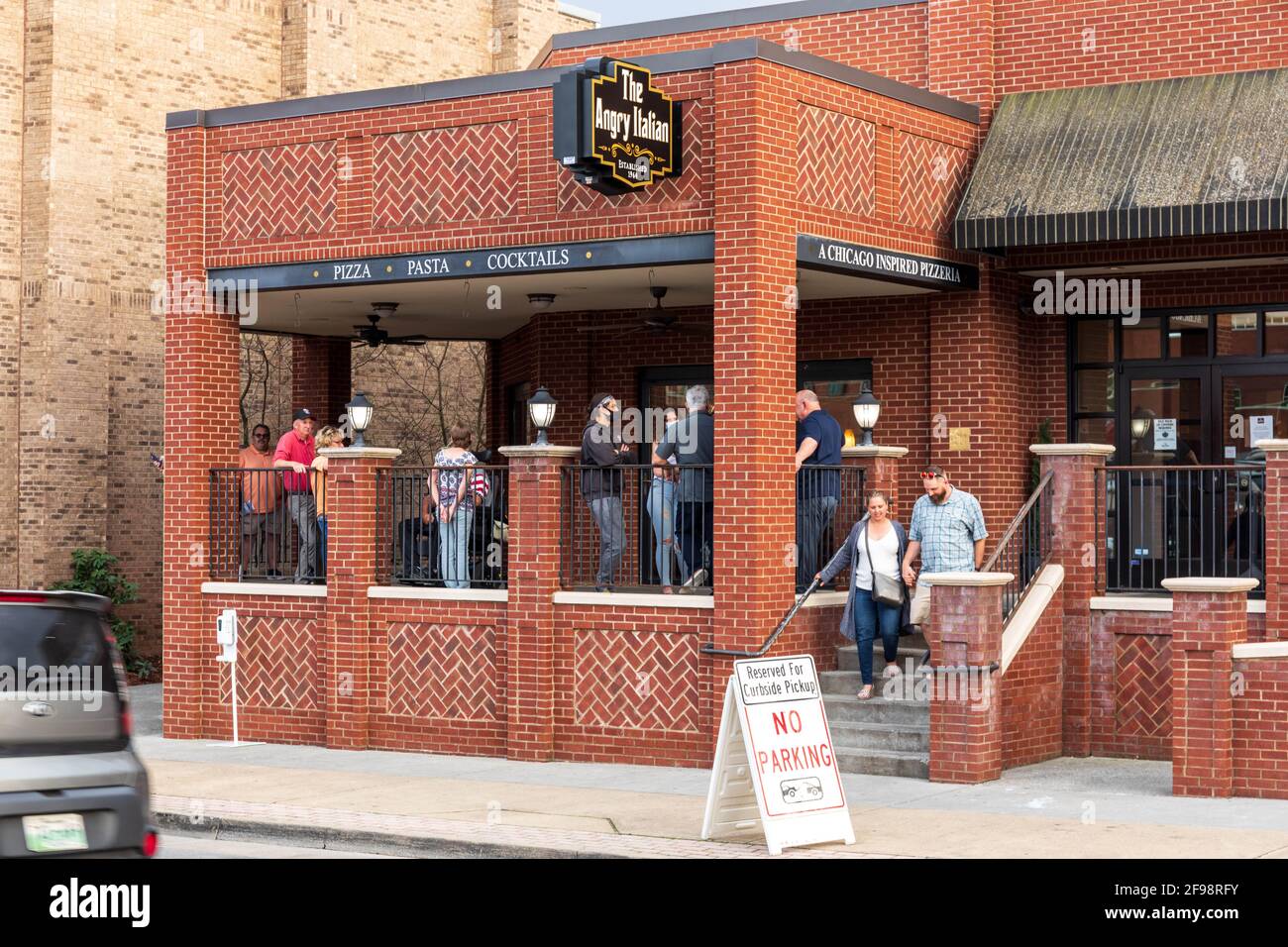 BRISTOL, TNVA, USA9 APRIL 'The Angry Italian', a popular restaurant