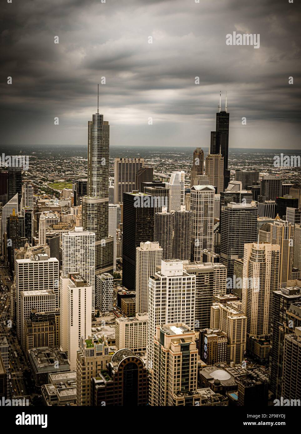 Aerial view of chicago hi-res stock photography and images - Alamy