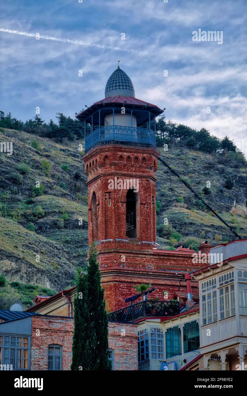 About 10 percent of Georgia's population is Muslim, and until 1951 there  were two mosques in Tbilisi. Like everywhere else in the world, Sunni and  Shi Stock Photo - Alamy, image size:868x1390