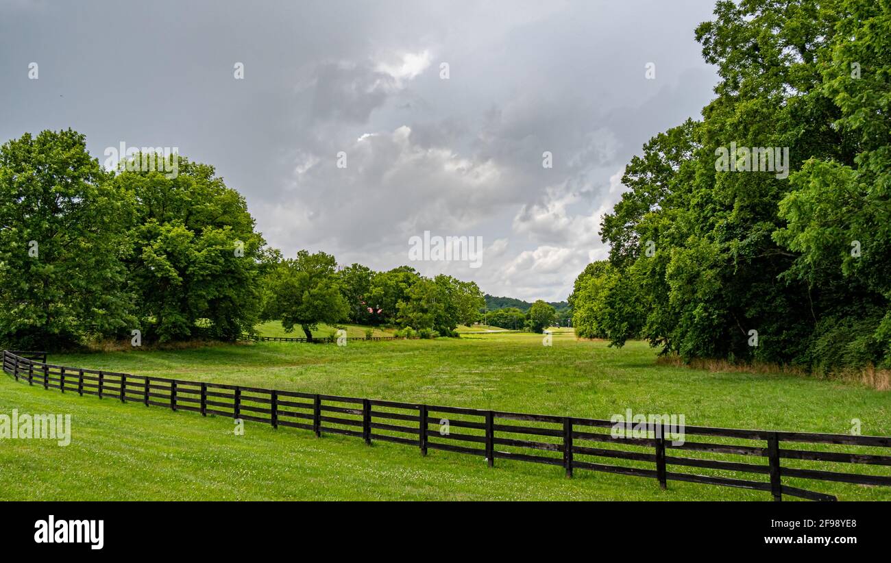 Farm at Leipers Fork in Tennessee - LEIPERS FORK, TENNESSEE - Stock Photo