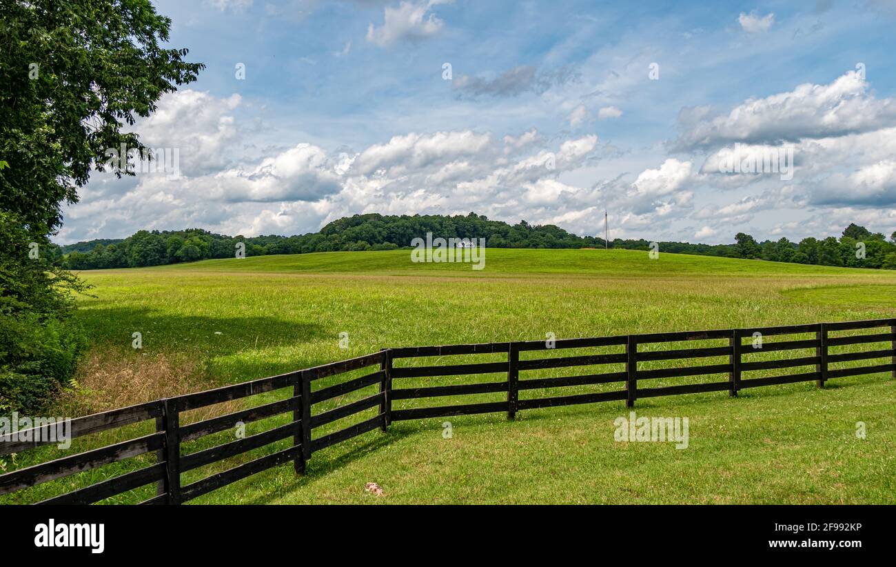 Farm at Leipers Fork in Tennessee - LEIPERS FORK, TENNESSEE - Stock Photo