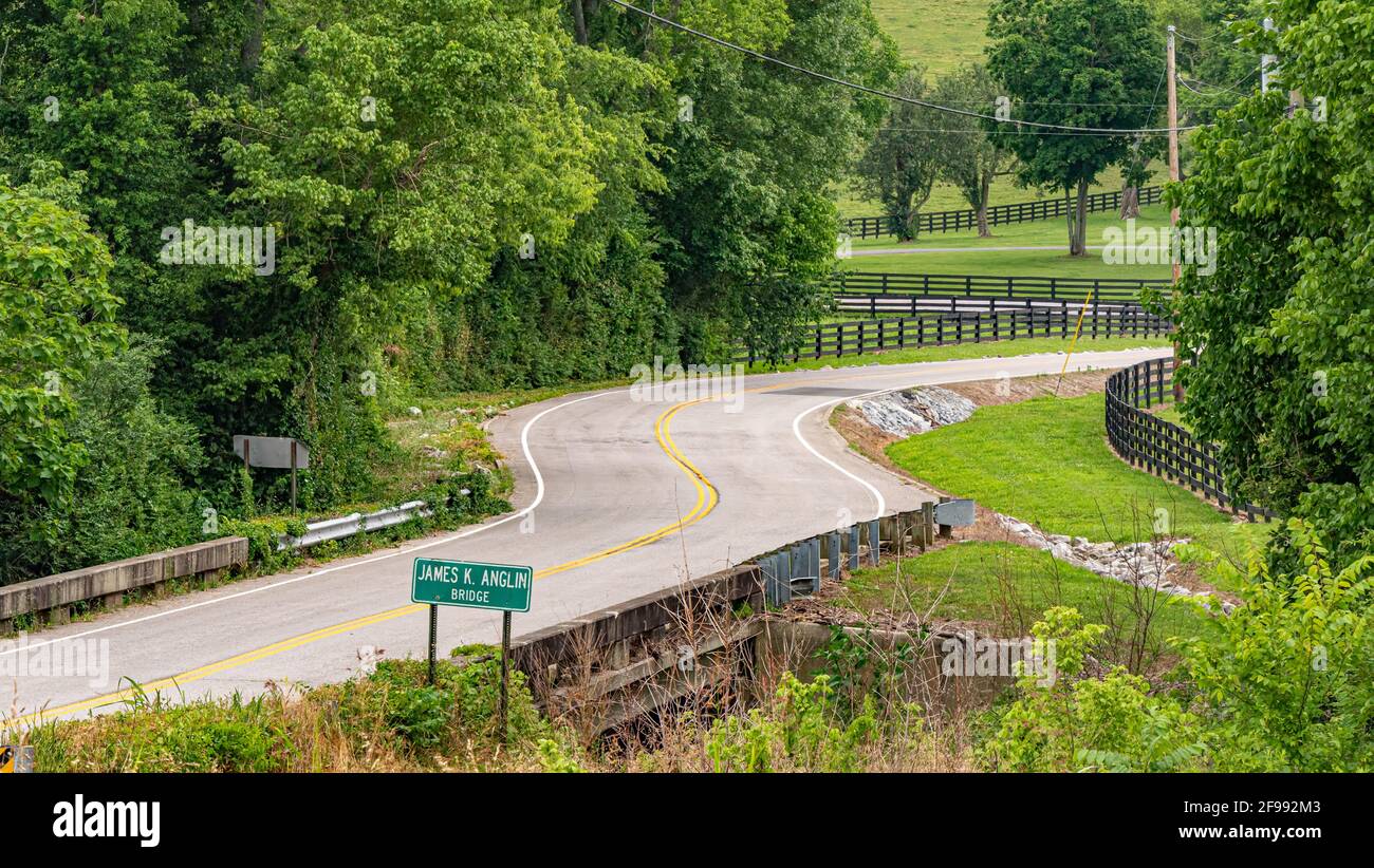 Leipers Fork street view in Tennessee - LEIPERS FORK, TENNESSEE - Stock Photo
