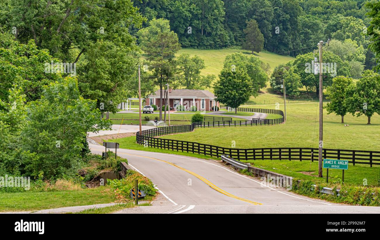 Leipers Fork street view in Tennessee - LEIPERS FORK, TENNESSEE - Stock Photo