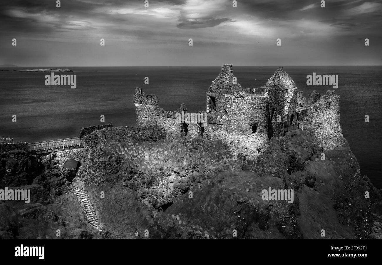 Dunluce Castle in Northern Ireland - Fine Art Photography Stock Photo