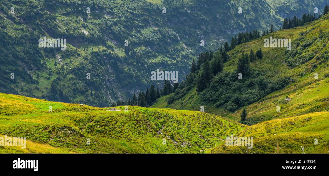 Amazing nature of Switzerland in the Swiss Alps - travel photography Stock Photo
