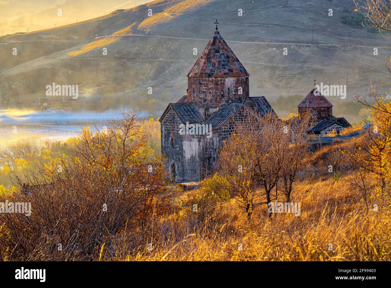 Sevanakvank monastery  This monastery situated on a hill adjacent to the beautiful Lake Sevan  Taken @Armenia Stock Photo