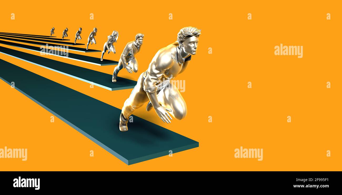 Global Business and Strategy Through Leadership Art Stock Photo - Alamy