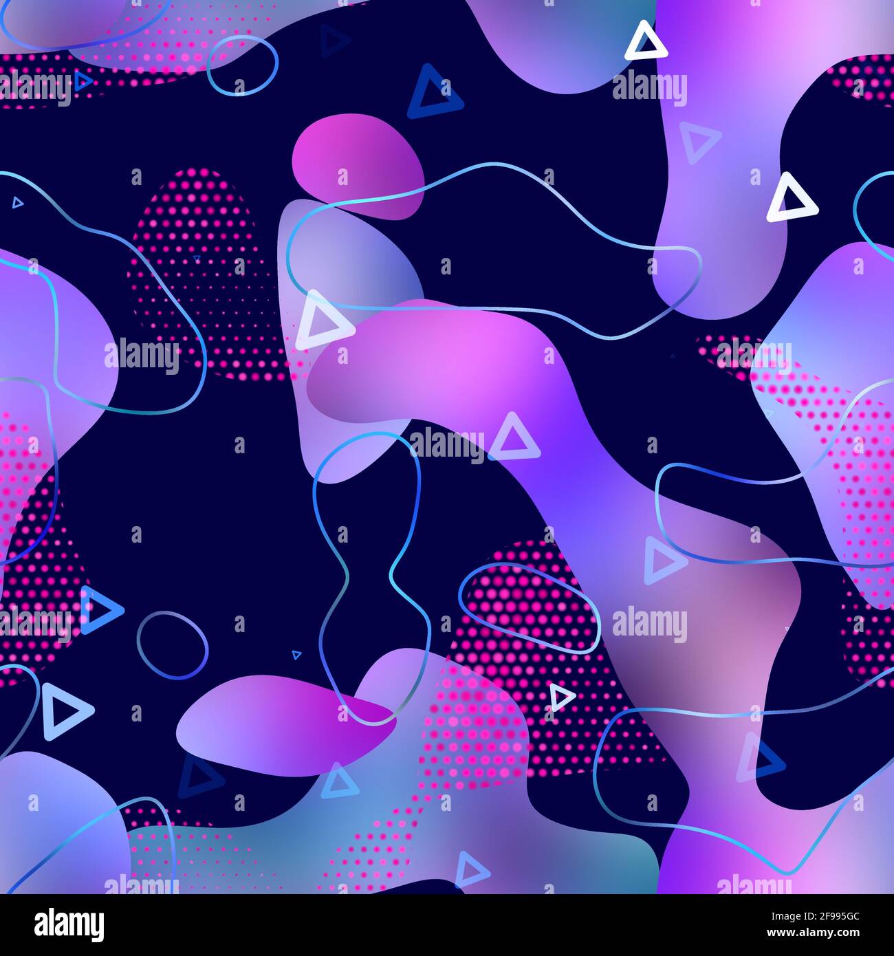 Seamless vibrant lava lamp liquid pattern design for print Stock Photo ...