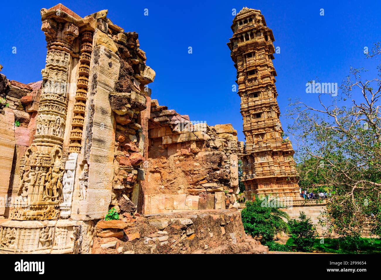 Vijaya Stambha 'victory monument' constructed by Mewar king Rana Kumbha ...