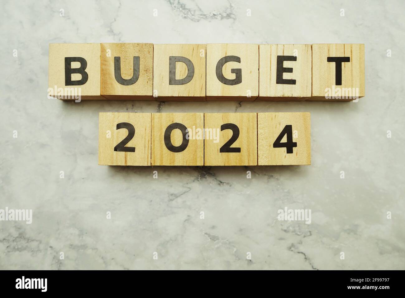 Budget 2024 alphabet letters on marble background Stock Photo Alamy