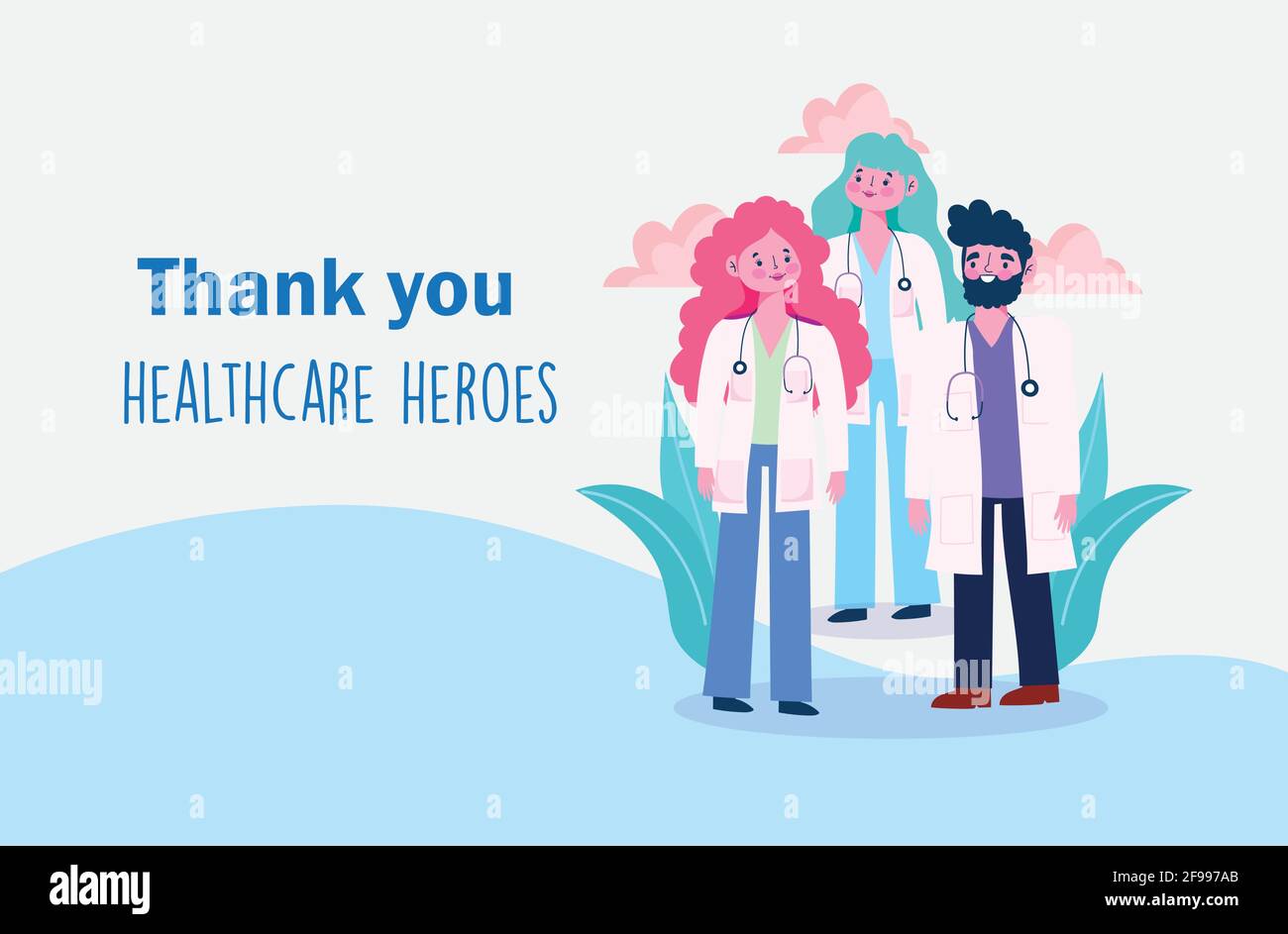 thanks you doctors healthcare heroes Stock Vector Image & Art - Alamy
