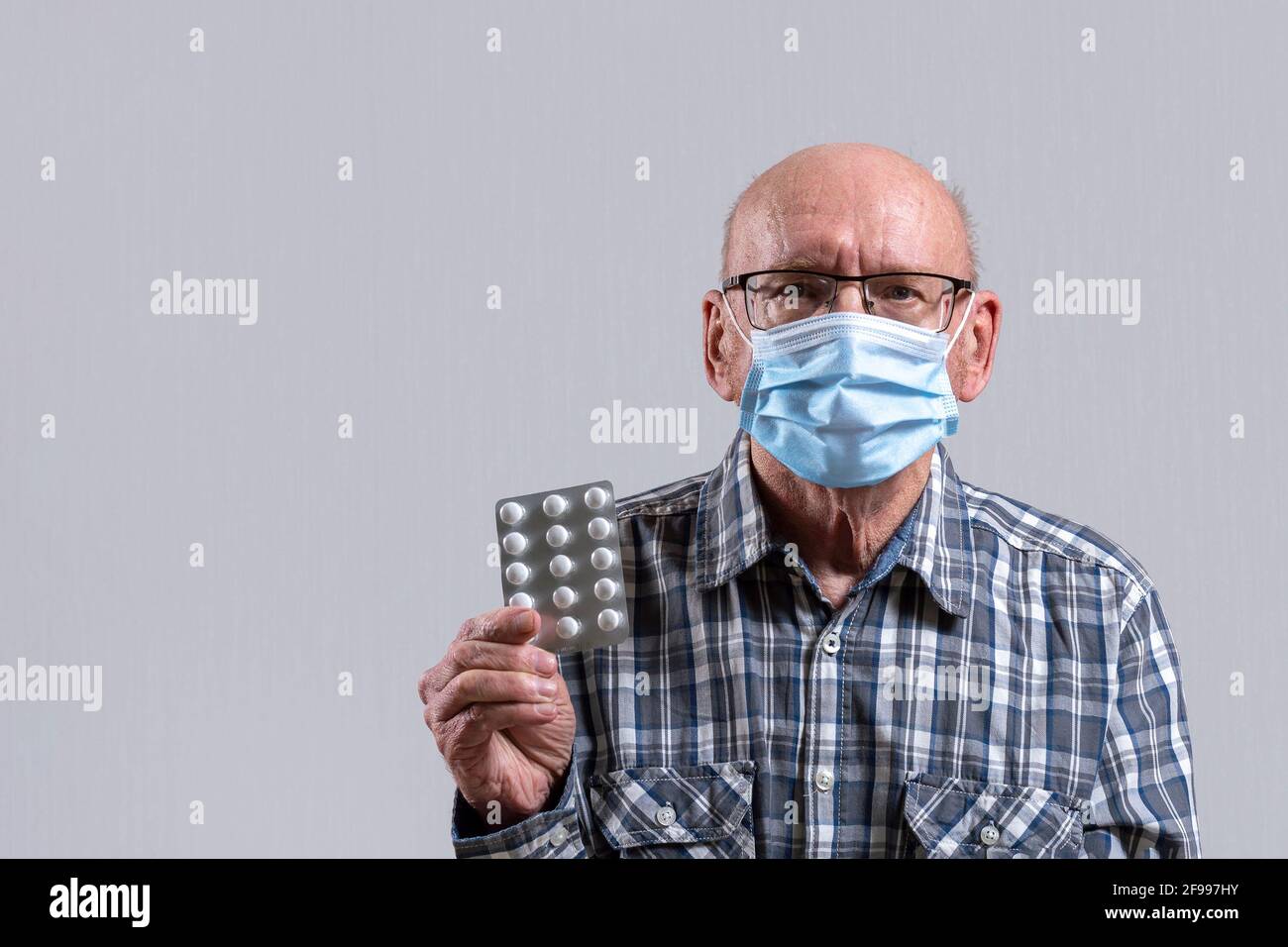 Front view, indoors horizontal shot. Stock Photo