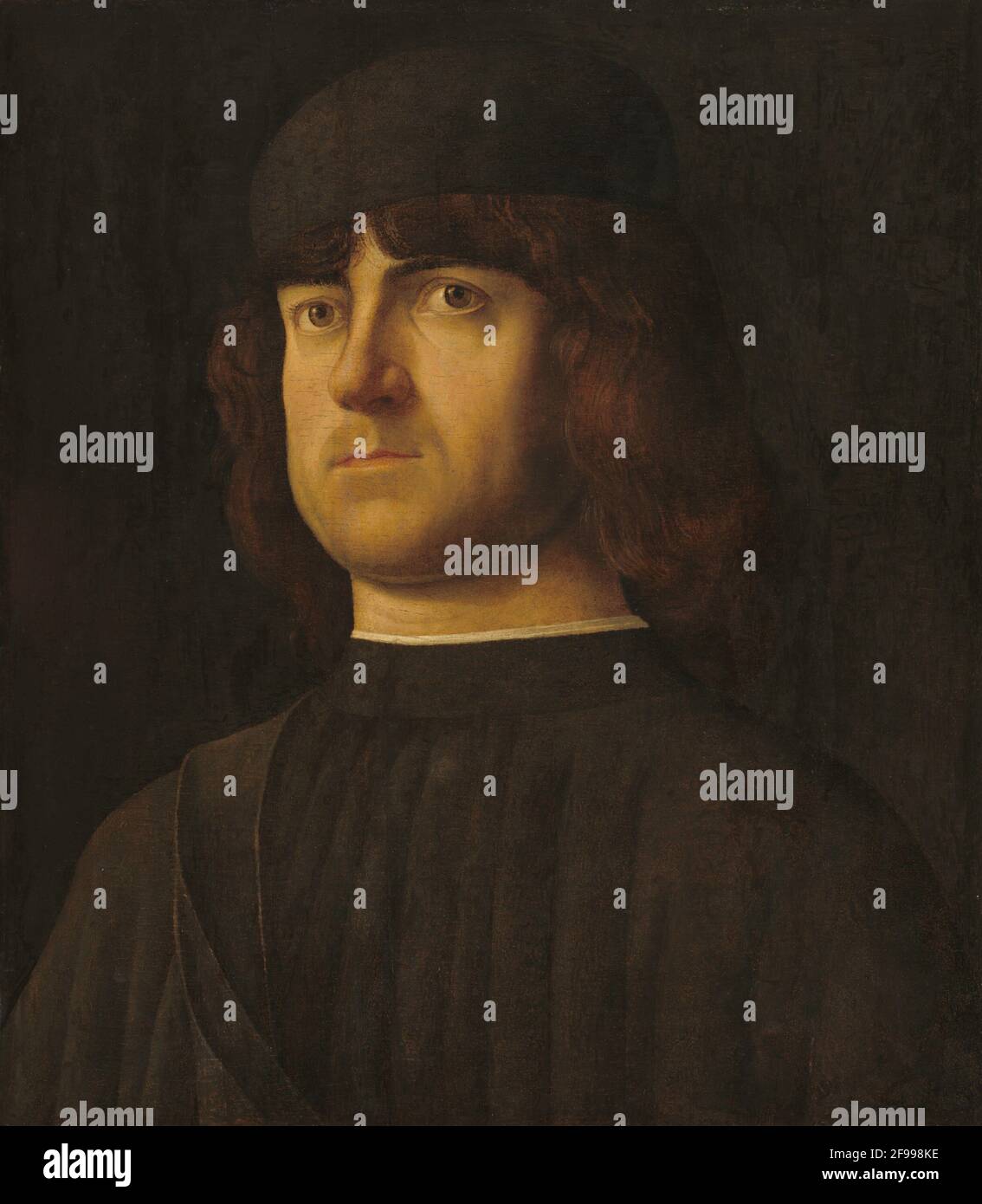 Portrait of a Man, c. 1495. Stock Photo