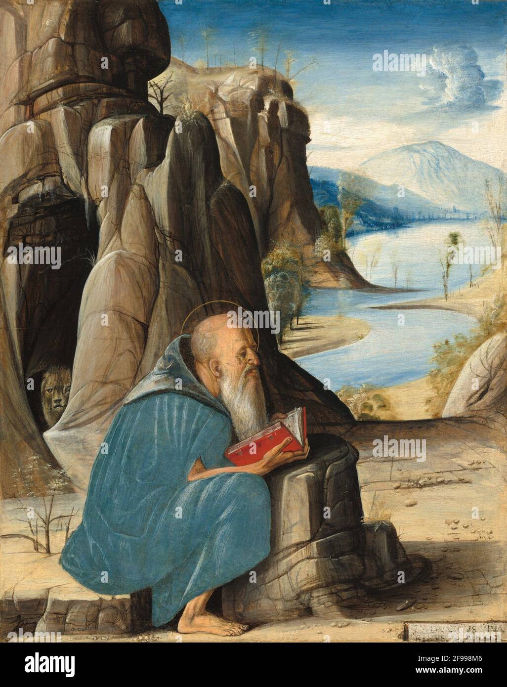 Saint Jerome Reading, c. 1476. Stock Photo