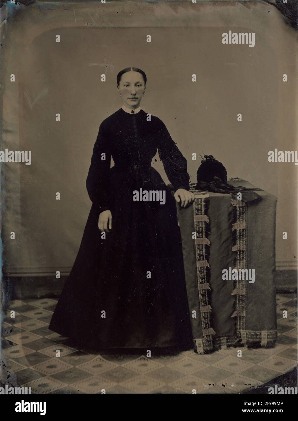 Portrait of a Civil War Widow, 1860s Stock Photo - Alamy
