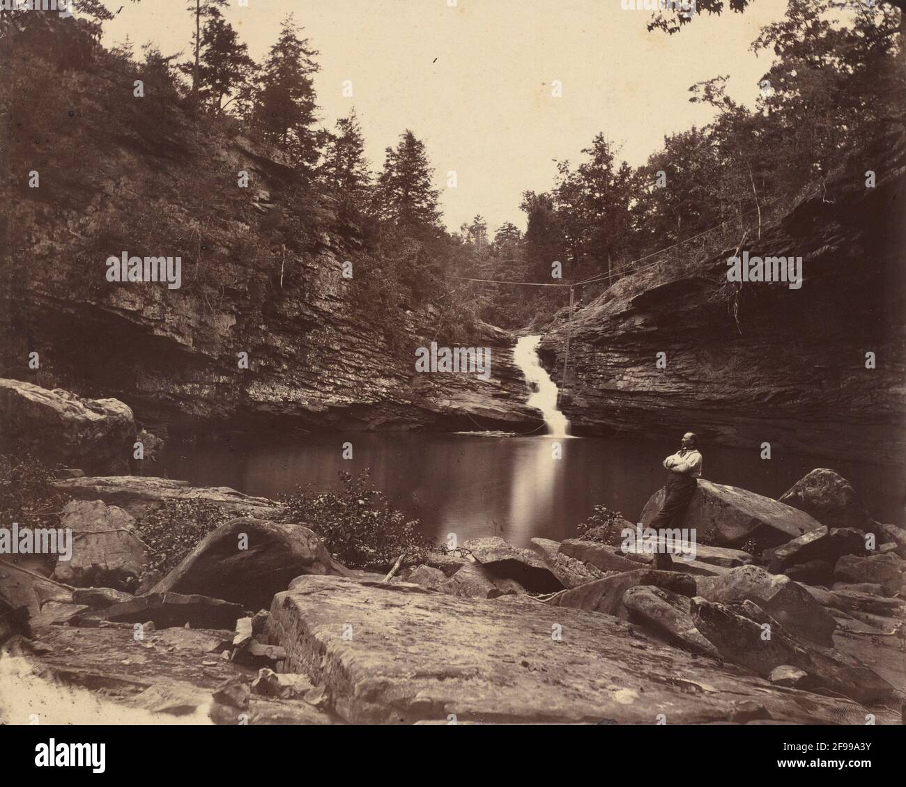 Lula Lake, Lookout Mountain, Georgia, 1864-1865. Stock Photo