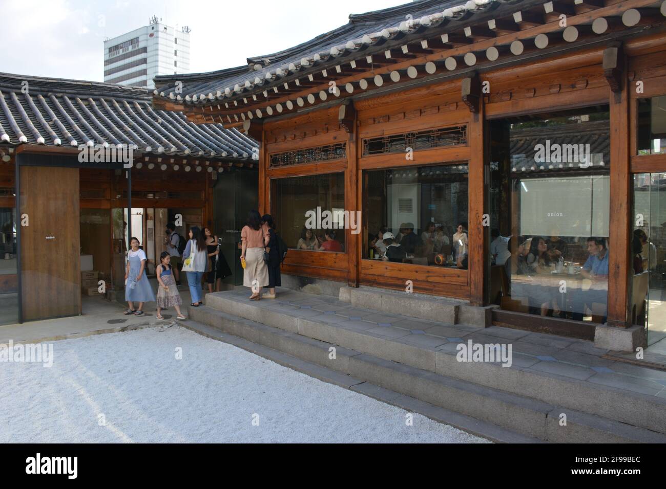A branch of the hipster Cafe chain Onion in Anguk, Seoul, South Korea