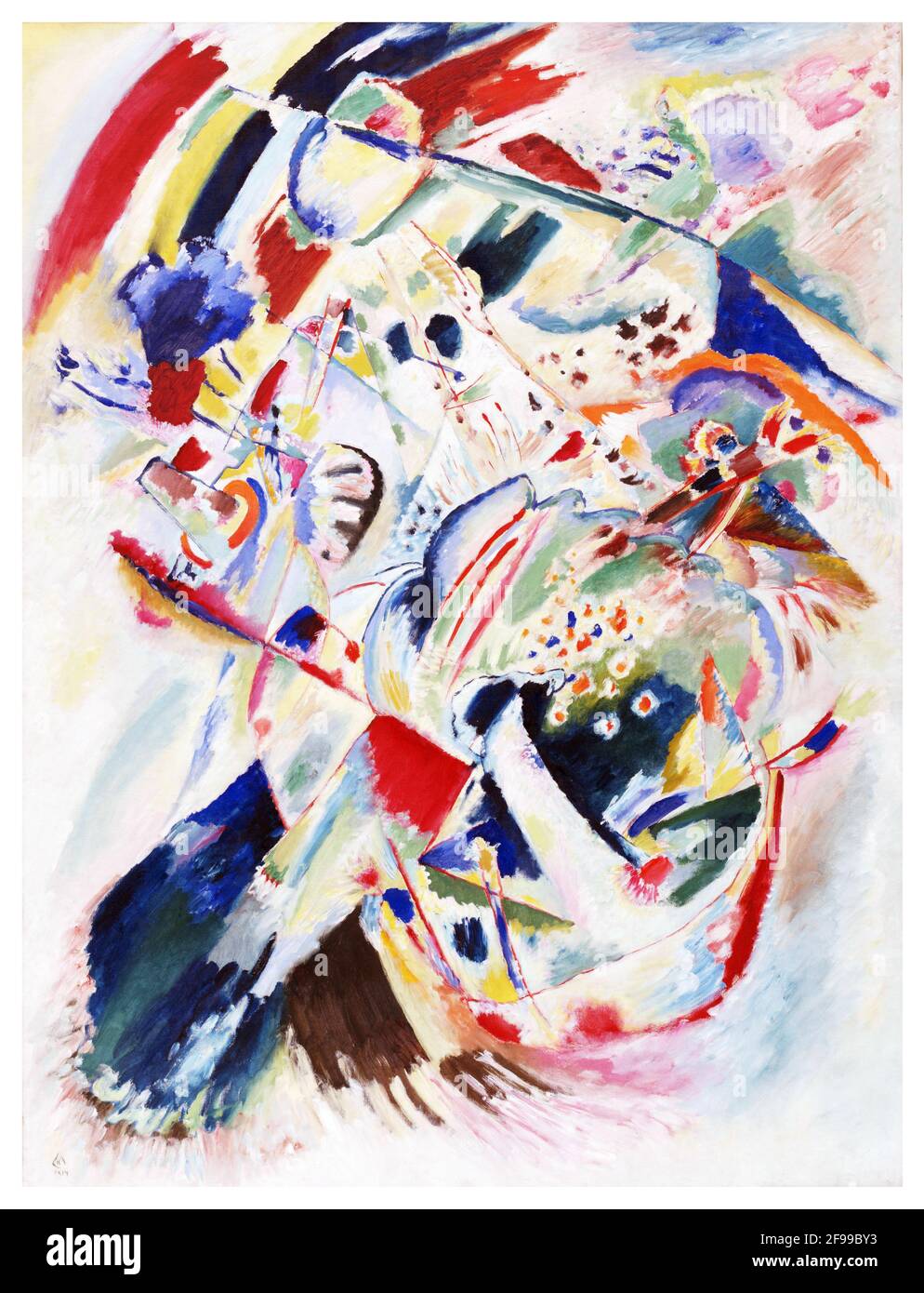 【V.W.P】The Phenomenon ART PANEL Art by Wassily Kandinsky – Panel for Edwin R. Campbell No. 4