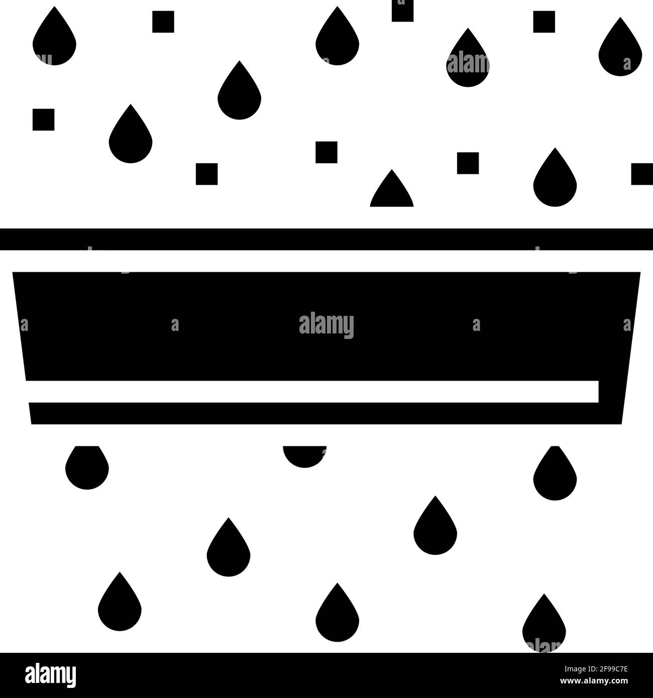 water purification and pollution glyph icon vector illustration Stock ...