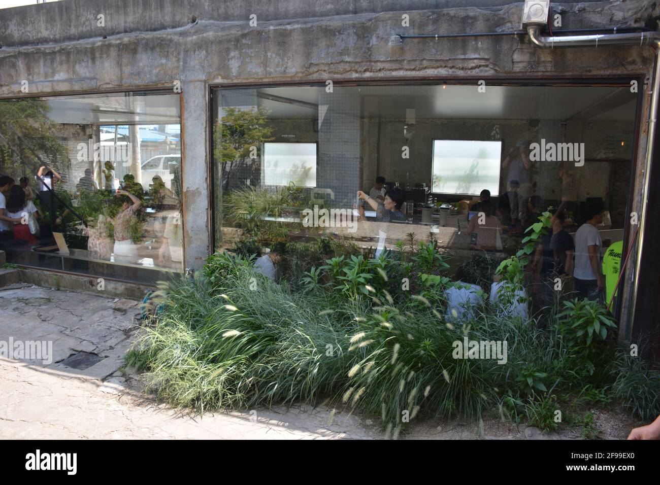 Inside the trendy Onion cafe in Seongsu (Seongsudon), a hip area of